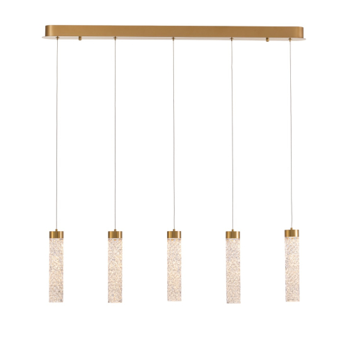Подвесной светильник Delight Collection MD24030028-5B brass/clear изображение в интернет-магазине Cramer Light
