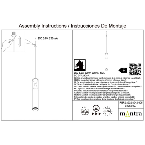Подвесной модульный светильник без основания Mantra Spark 9324 изображение в интернет-магазине Cramer Light фото 5