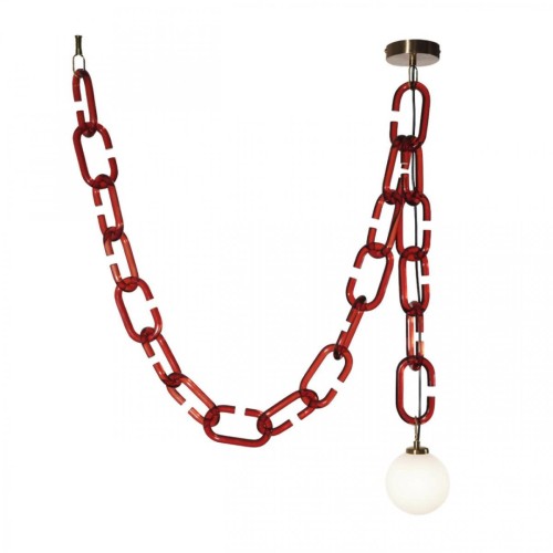 Подвесной светильник Loft IT Chain 10128C Red изображение в интернет-магазине Cramer Light фото 3