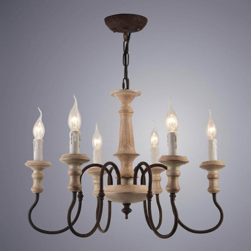 Подвесная люстра Arte Lamp A1700LM-6BR изображение в интернет-магазине Cramer Light фото 3