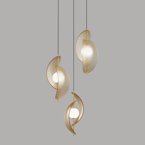 Подвесной светильник Delight Collection MD24030035-3A brass/amber изображение в интернет-магазине Cramer Light