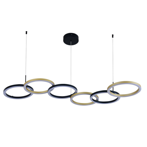 Подвесной светильник Indigo Anello 14034/A/6P Black изображение в интернет-магазине Cramer Light фото 2