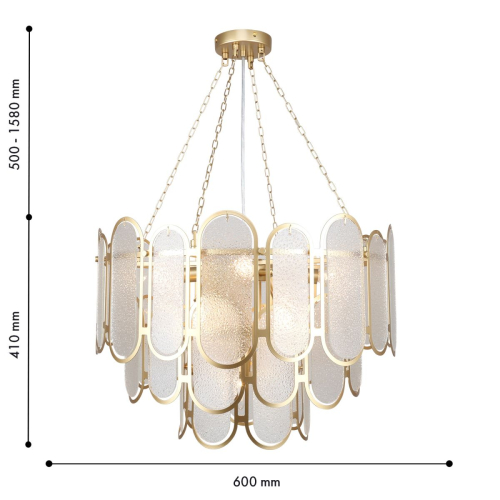 Подвесная люстра Favourite Laura 4730-9P изображение в интернет-магазине Cramer Light фото 2