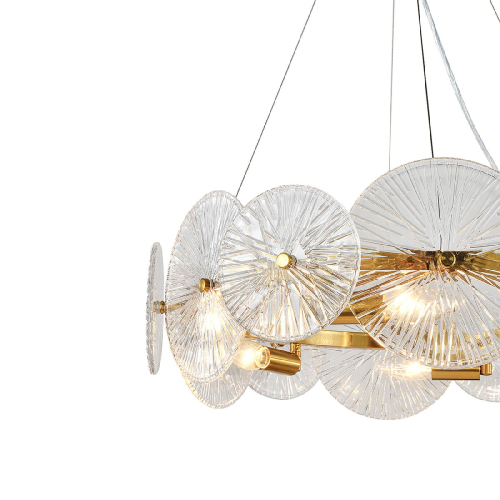Подвесная люстра Indigo Miele 12021/6P Brass V000604 изображение в интернет-магазине Cramer Light фото 4
