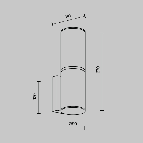 Настенный светильник Modestyle MS.106.270 BS изображение в интернет-магазине Cramer Light фото 6