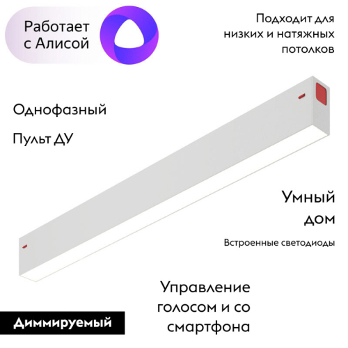 Трековый светильник Denkirs Smart DK8004-WH изображение в интернет-магазине Cramer Light фото 2