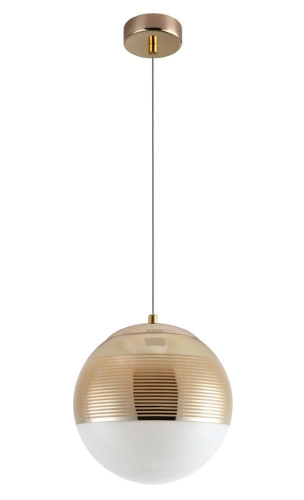 Подвесной светильник Crystal Lux Optima SP1 Gold D200 изображение в интернет-магазине Cramer Light