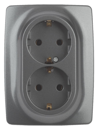 Розетка 2x2P+E Schuko Эра 12-2106-12 Б0031234 дополнительное фото