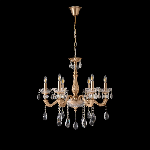 Подвесная люстра Crystal Lux ELIZABETH SP6 BRASS изображение в интернет-магазине Cramer Light фото 5