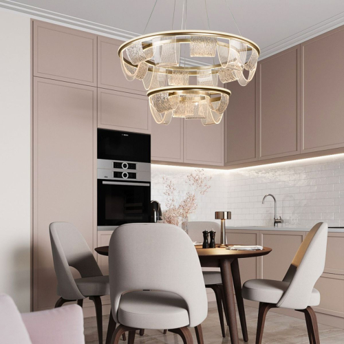 Подвесная люстра LED4U L7706-800-460 GD изображение в интернет-магазине Cramer Light фото 6