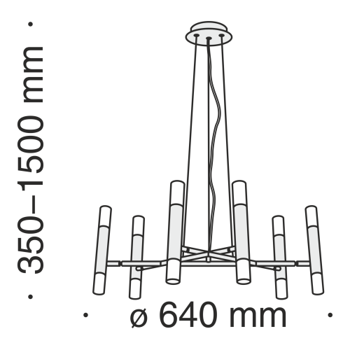 Подвесная люстра Maytoni Vigo MOD031PL-12B изображение в интернет-магазине Cramer Light фото 5