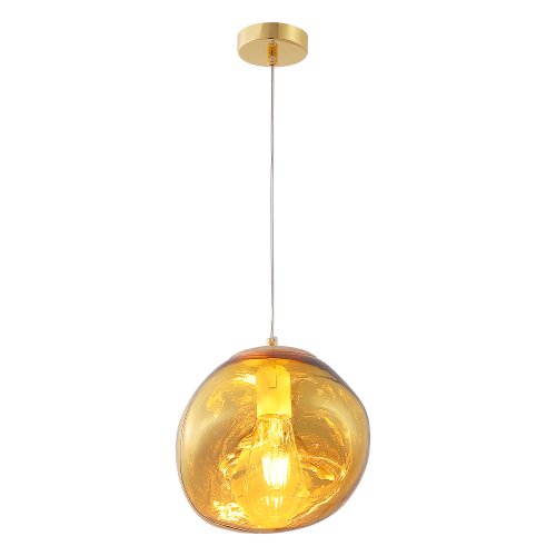 Подвесной светильник Crystal Lux MALAGA SP1 D200 GOLD изображение в интернет-магазине Cramer Light