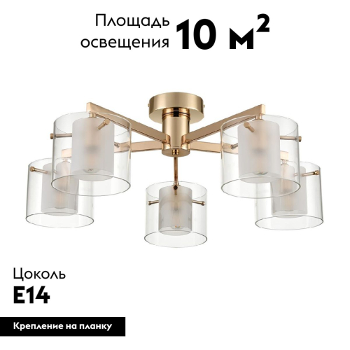 Потолочная люстра Lumion Verdi 6587/5C изображение в интернет-магазине Cramer Light фото 2
