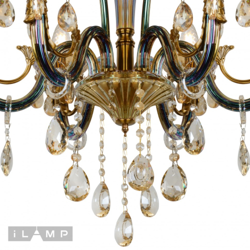 Подвесная люстра iLamp Asia 61081-6 BR изображение в интернет-магазине Cramer Light фото 4
