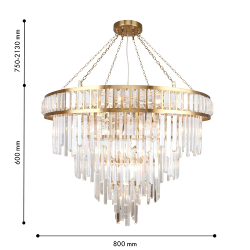 Подвесная люстра Favourite Preston 4732-19P изображение в интернет-магазине Cramer Light фото 2