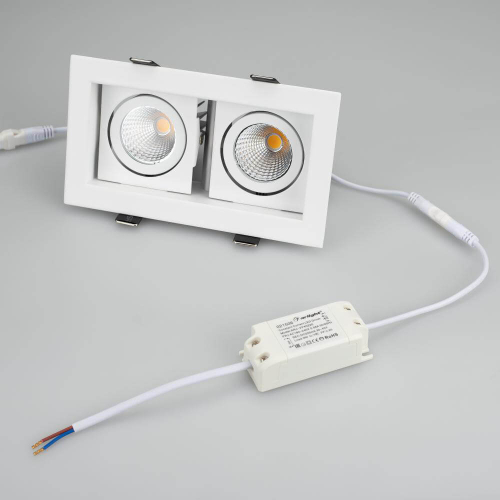 Встраиваемый светильник Arlight CL-KARDAN-S180x102-2x9W Warm 024127 изображение в интернет-магазине Cramer Light фото 5