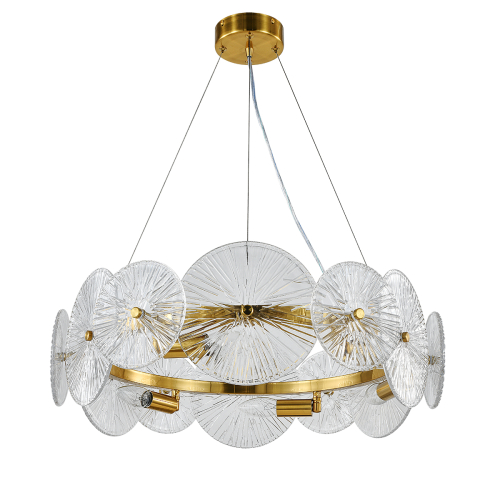 Подвесная люстра Indigo Miele 12021/6P Brass V000604 изображение в интернет-магазине Cramer Light фото 3