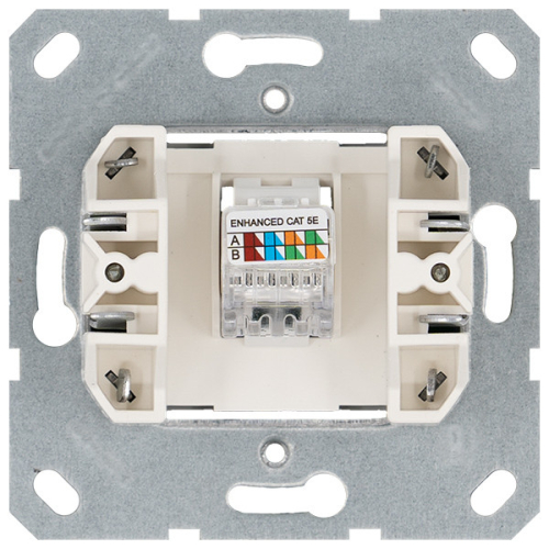 Интернет-розетка RJ45 с накладкой, цвет Тауп Jasmart G6105T дополнительное фото фото 2