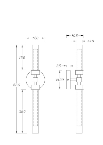 Настенный светильник Maytoni Stelo MOD116WL-L7B3K изображение в интернет-магазине Cramer Light фото 5
