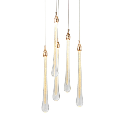 Подвесной светильник Delight Collection Teardrop OM801670-5-G изображение в интернет-магазине Cramer Light