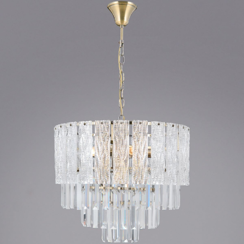 Подвесная люстра Illumico IL3581-9ASQ-25 AB GENOA изображение в интернет-магазине Cramer Light