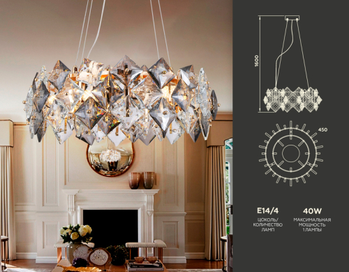 Подвесная люстра Ambrella Light Traditional TR5186 изображение в интернет-магазине Cramer Light фото 6