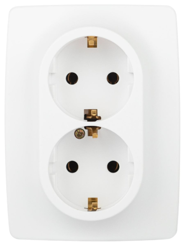 Розетка двухместная Эра 12-2106-01М Б0065721 дополнительное фото