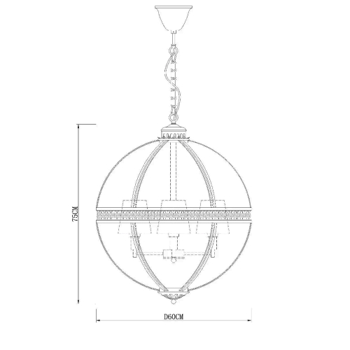 Подвесная люстра Delight Collection Residential KM0115P-4L nickel изображение в интернет-магазине Cramer Light фото 2