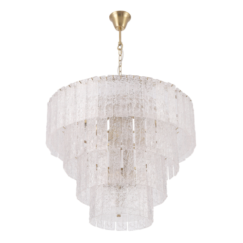 Подвесная люстра Crystal Lux RICARDO SP14 BRASS изображение в интернет-магазине Cramer Light