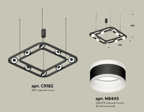 Подвесная люстра Ambrella Light Traditional (C9182, N8445) XB9182152 изображение в интернет-магазине Cramer Light фото 2