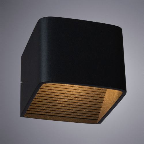 Настенный светодиодный светильник Arte Lamp Scatola A1423AP-1BK изображение в интернет-магазине Cramer Light фото 5