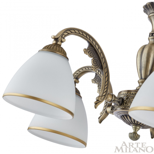 Подвесная люстра Arte Milano 340837/5 AB изображение в интернет-магазине Cramer Light фото 6