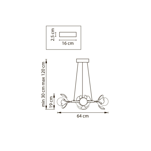 Подвесная люстра Lightstar Ceramo BW 799067 изображение в интернет-магазине Cramer Light фото 2