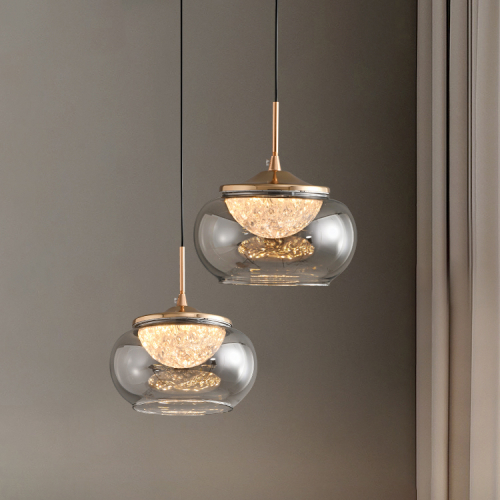 Подвесной светильник Delight Collection MT9128-1H gold/smoke изображение в интернет-магазине Cramer Light фото 5