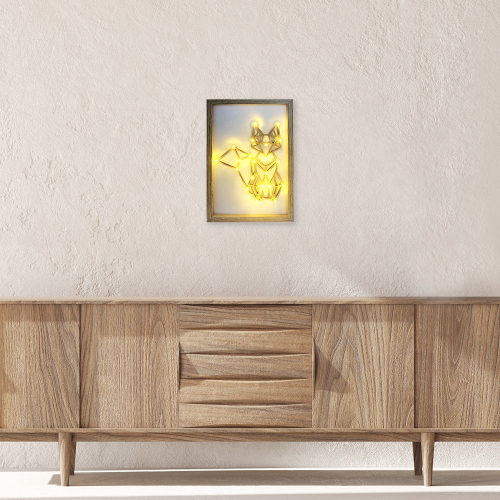 Светодиодный ночник Apeyron Лиса теплый белый 2хАА МДФ 12-179 изображение в интернет-магазине Cramer Light фото 5