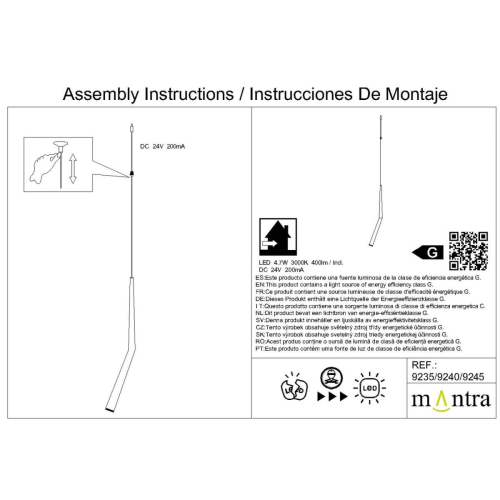 Подвесная люстра Mantra Boomerang 9369+9240 (8L) изображение в интернет-магазине Cramer Light фото 11