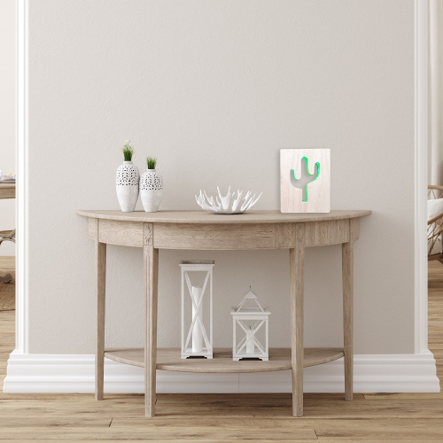 Светодиодный ночник Apeyron Кактус зеленый 2хАА МДФ 12-186 изображение в интернет-магазине Cramer Light фото 6