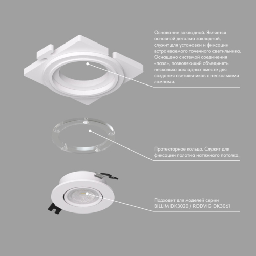 Закладная панель Denkirs Scb DK3020/61-SCB изображение в интернет-магазине Cramer Light фото 3