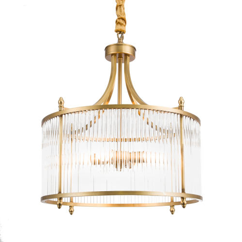 Подвесная люстра Delight Collection XD002-4 brass изображение в интернет-магазине Cramer Light