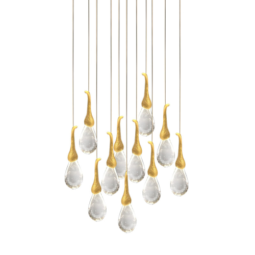 Подвесной светильник Delight Collection Seed OMG07287-11 gold изображение в интернет-магазине Cramer Light