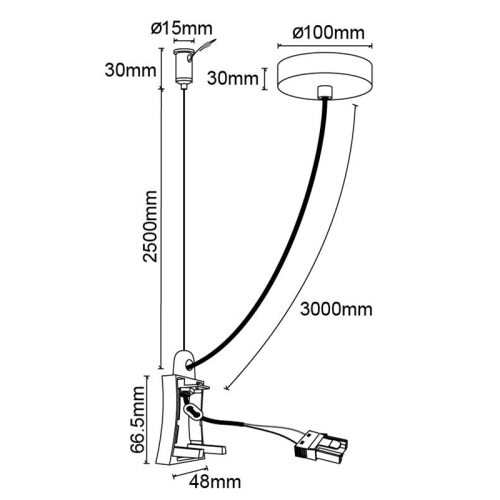 Заглушка с блоком питания Mantra Hanok 7551 изображение в интернет-магазине Cramer Light фото 2