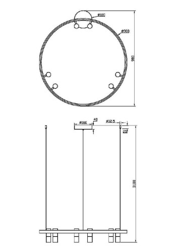 Подвесная люстра Maytoni Satellite MOD102PL-L42WK изображение в интернет-магазине Cramer Light