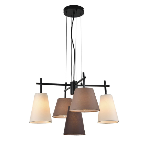Подвесная люстра Indigo Abbinare 13032/5P Black V000533 изображение в интернет-магазине Cramer Light