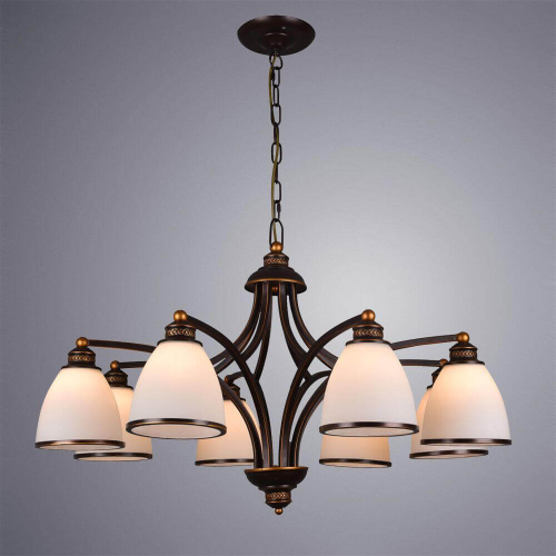Подвесная люстра Arte Lamp Bonito A9518LM-8BA изображение в интернет-магазине Cramer Light фото 3