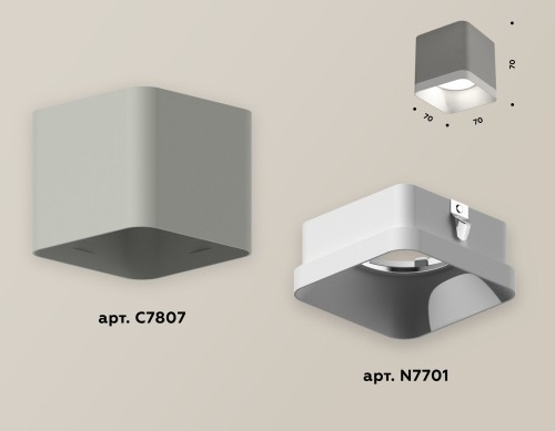 Накладной светильник Ambrella Light Techno XS7807001 (C7807, N7701) изображение в интернет-магазине Cramer Light фото 2