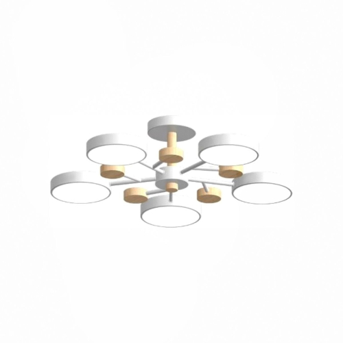 Люстра на штанге LED4U L3204-620 WH изображение в интернет-магазине Cramer Light