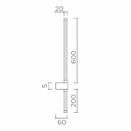Настенный светильник LED4U L2232-800 BS изображение в интернет-магазине Cramer Light фото 2