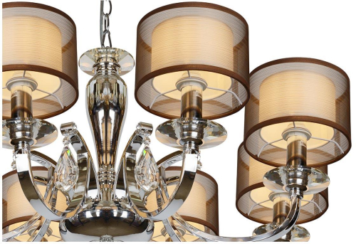 Подвесная люстра iLamp Mario RM16001/8CR изображение в интернет-магазине Cramer Light фото 4