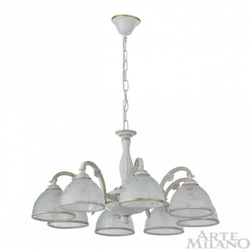 Подвесная люстра Arte Milano 349737/8 WT+G изображение в интернет-магазине Cramer Light фото 4