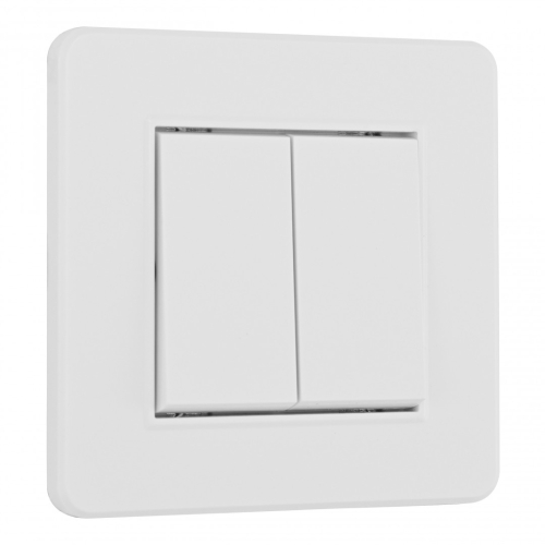 Выключатель двухклавишный Arte Milano SET16-1-30-2 white дополнительное фото